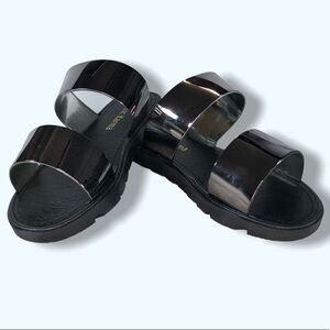 NIB Electric Karma Pewter Sandals Sz 7